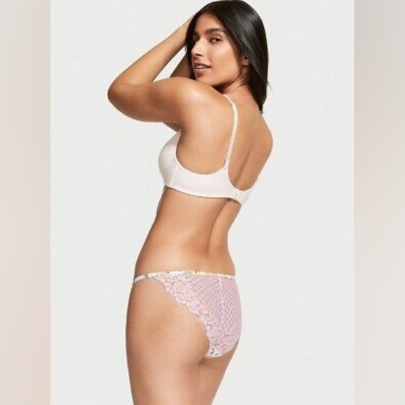 Victoria's Secret Lemoncello Lace String Bikini Panty - Picture 2 of 5